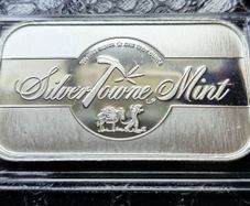 1 oz Silver Bar Silver Towne Mint .999