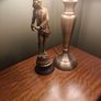 3 Large Vintage Bronze Effect Statues Image 5