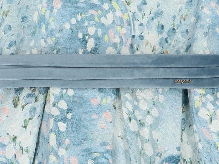 Mayoral chic blue floral jacquard dress sweet special event
