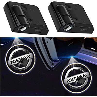 2pcs For Nissan Logo Door Light Led Projector Ghost Shadow Welcome Light For Teana Altima Armada Maxima Quest Titan Car Tuning