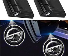2pcs For Nissan Logo Door Light Led Projector Ghost Shadow Welcome Light For Teana Altima Armada Maxima Quest Titan Car Tuning