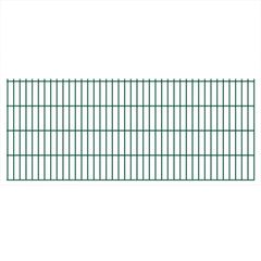 2D Garden Fence Panels 2.008x0.83 m 8 m (Total Length) Green