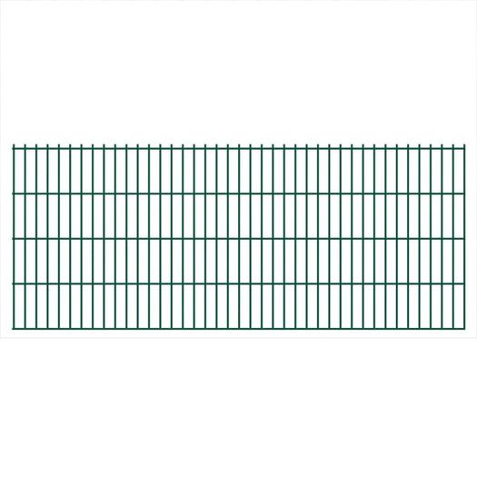 2D Garden Fence Panel & Posts 2008x830 mm 2 m Green