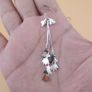 Sterling 925 Silver Cascading Leaf Drop Earrings Image 9