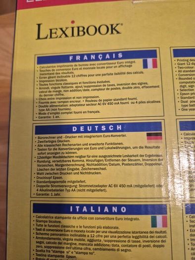 Lexibook Pro Printing Calculator