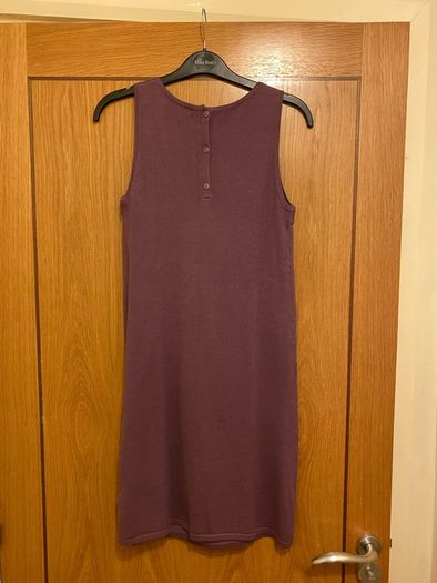 Purple pinafore dress