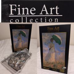 Monet Woman with Parasol 1000 Piece Puzzle, fine art collection