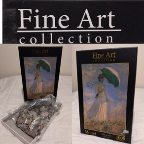 Monet Woman with Parasol 1000 Piece Puzzle, fine art collection