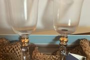 New Set 6 Avoca Blue Wine Goblets