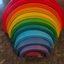 Wooden stacking rainbow Image 3