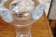 Studio Hand Blown Free Form Vase. Very Heavy.