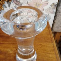 Studio Hand Blown Free Form Vase. Very Heavy.