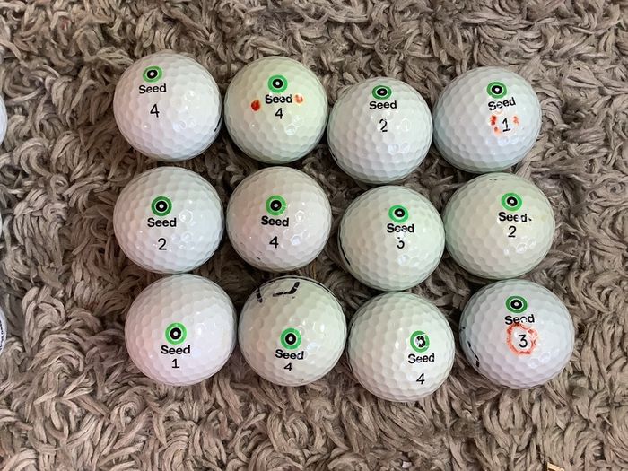 Seed golf balls per dozen  (4 dozen available)