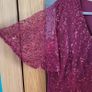 Wine sequin maxi dress, Size 24, BNWT Image 2