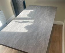 ARK Extendable Grey Kitchen table with bench