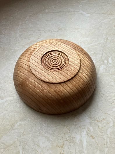 Turned wooden bowls