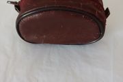Vintage Travel Shoe Care Kit. Bag, brush, Shoe horn, cloth.