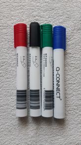 Q Connect Whiteboard Marker Medium Bullet Assorted 4 Loose Home Office School College