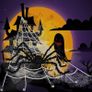 Spider Web Decorations,Giant Halloween Round Shape Triangle Spider Web and Realistic Scary Fake Large Hairy Spider Props Set for Outdoor Indoor Porch Party Decor (FREE SHIPPING) Image 2