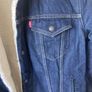 Levi's Sherpa-Lined Dark Denim Jacket Men's Large Image 2