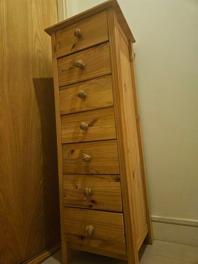 Wood Tallboy Drawer Chest / Cabinet