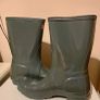 Hunter Original Short Wellies - Gloss Grey - Size 37/4 Image 4