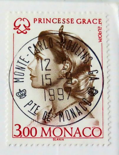 Princess Grace Kelly Monaco anniversary coin & stamp first day cover | limited issue 1995