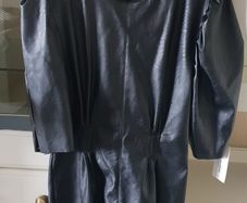 Black dress leatherette new with tags
