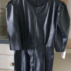 Black dress leatherette new with tags