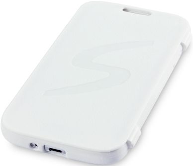 New Samsung I9500 Galaxy S4 Gel Case W/ Front Flap Black With Free Screen Protector