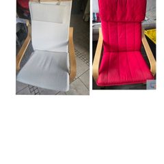 armchair  red / cream