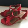 Pre-loved 'New Look Red Wedges - Size 4 Image 3