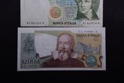 Italy Banknotes (2) - 1973 and 1985