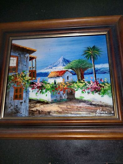 Summer vibes oil painting