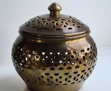Brass Container Tealight Holder Inscence Burner