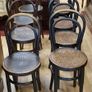 Lot of 8 Antique Bentwood Bistro Chairs, c.1900 Image 2