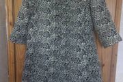 Black and gold metallic brocade coat (free post)