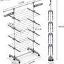 4 Tier Clothes Airer Drying Rack Image 2