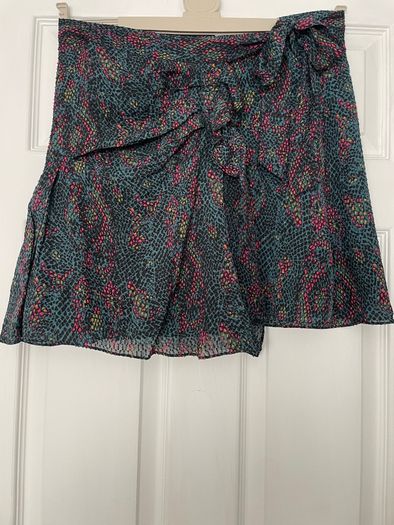 Reiss Skyla Wrap Skirt - Reptile Print - Multi - Size 12 - New with Tags
