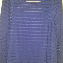Brand New Dunnes blue jumper 2 in 1 size UK16 EUR44 Price includes postage