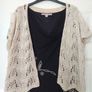 Jacques Vert Dress with Beige Cardigan - Size 18 Image 6