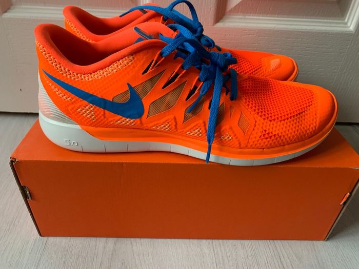 Nike Free 5.0 Bright Orange UK 11/ US 12 Deadstock