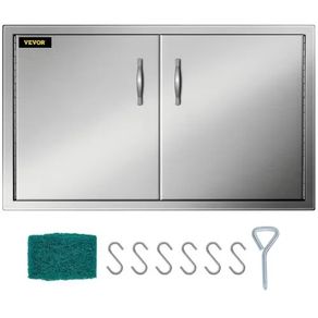 Outdoor Kitchen Doors BBQ Access Door 34.5 x 19 inch Stainless Steel BBQ Double Walled Door