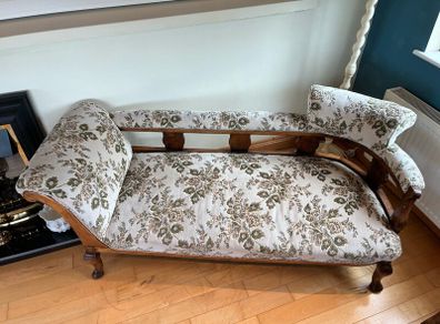 Reupholstered Vintage 3 Piece Suite & Chaise
