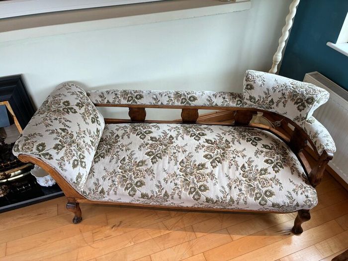 Reupholstered Vintage 3 Piece Suite & Chaise