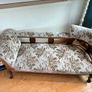 Reupholstered Vintage 3 Piece Suite & Chaise Image 2