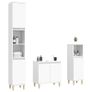3 Piece Bathroom Furniture Set White Image 3