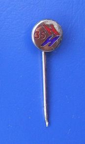 NATIONAL EXPRESS COACHES - 35 Years Long Service silver pin badge (fully hallmarked for 1982). A scarce badge.