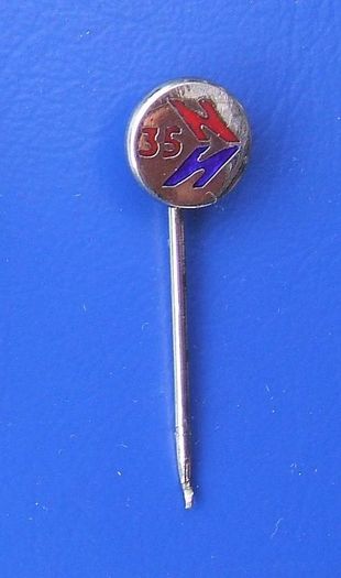 NATIONAL EXPRESS COACHES - 35 Years Long Service silver pin badge (fully hallmarked for 1982). A scarce badge.