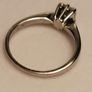White Gold Natural Diamond Solitaire Engagement ring (Bargain Price) Image 6
